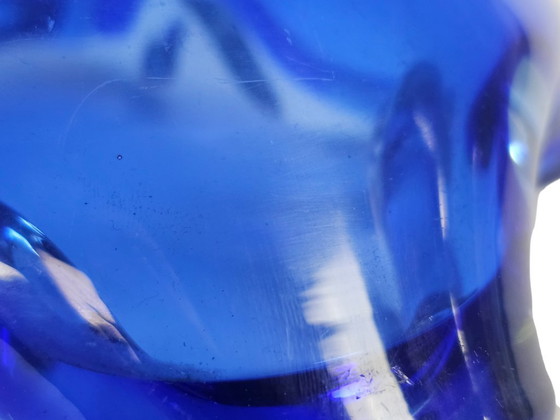 Image 1 of Murano - Murano Sommerso - cendrier - bol - bleu cobalt - années 1960