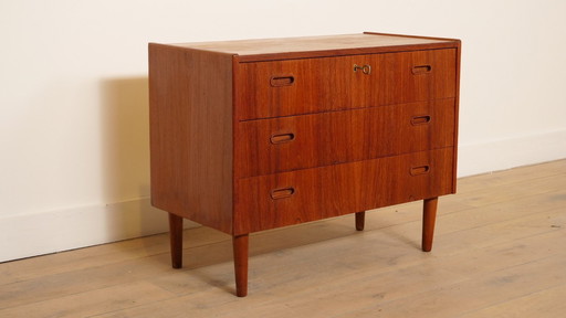 Commode danoise vintage | Teck | 3 tiroirs