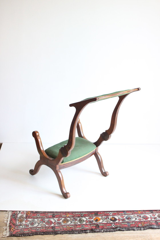 Image 1 of Viktorianischer metamorpher Gebetshocker und Stuhl Prie Dieu