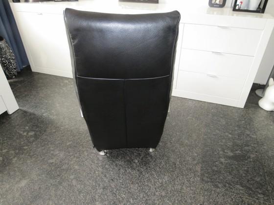 Image 1 of 2x sillones de cuero visión sentada de De Toekomst bajo el sello Goosens