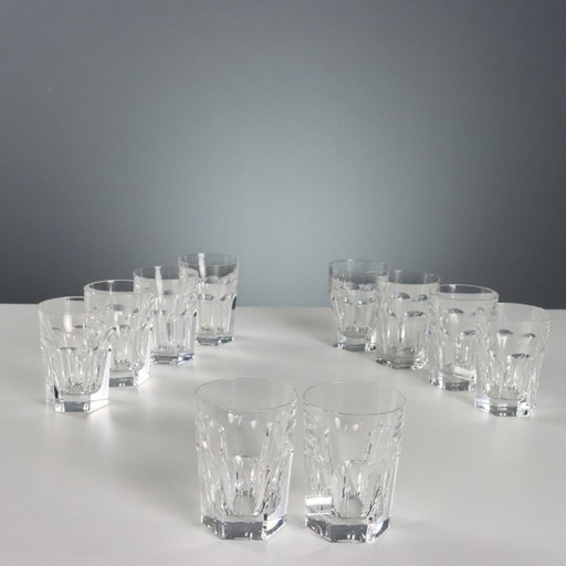 Set van tien Harcourt 1841 Baccarat glazen