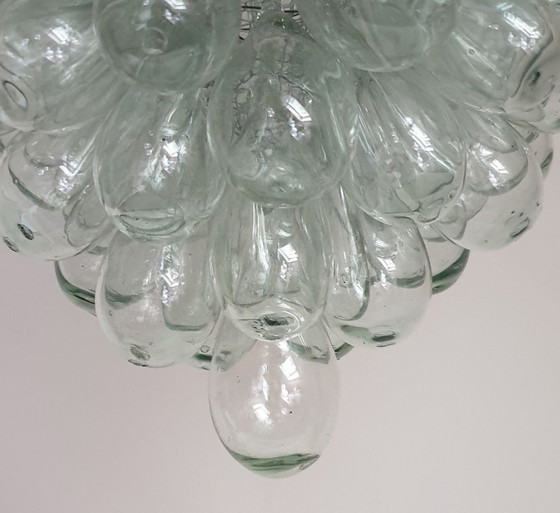 Image 1 of Suspension vintage en verre de Murano motif raisin XL