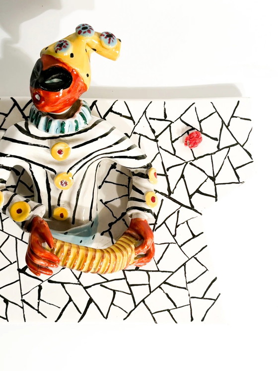 1950s Ceramic Hanging Plaque by Otello Rosa, San Polo, Decorative Objects (photo 5 of 7)