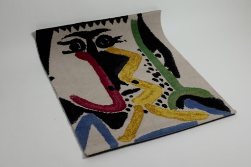Pablo Picasso „Tête d’Homme“ Limitierter Wollteppich von Desso, Nr. 90/500, Niederlande, 1996