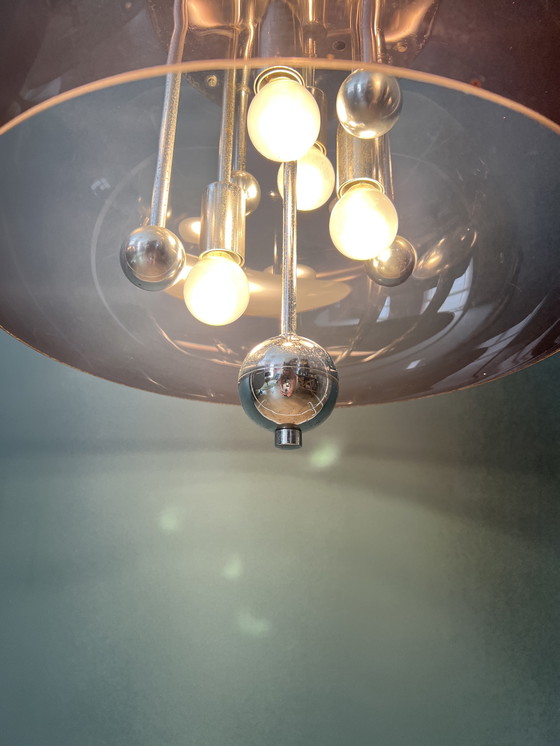 Image 1 of Lampada a sospensione Space Age con paralume in plastica