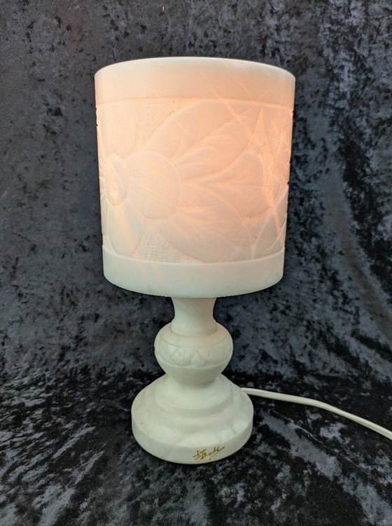 Lampada in alabastro, alta 27 cm, da 1 pezzo – Illuminazione, Pietra (photo 2 of 5)