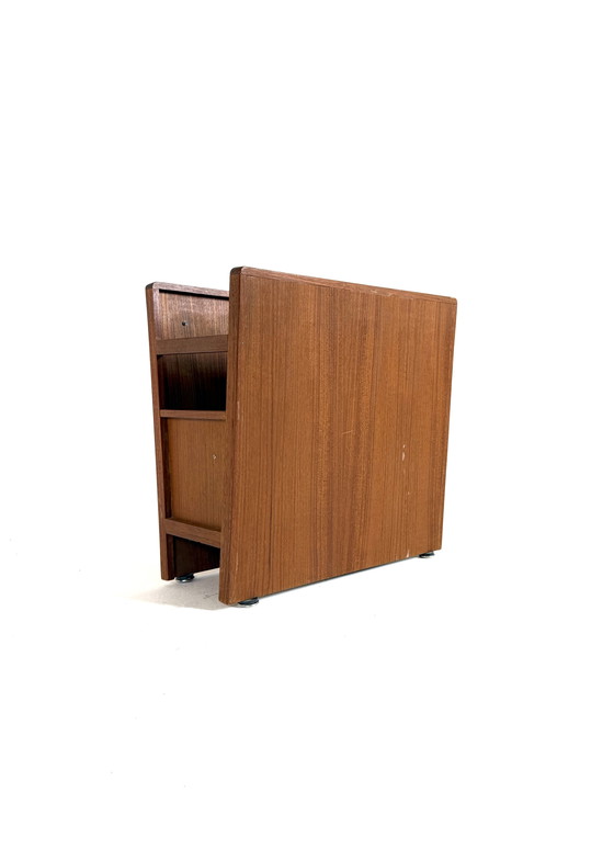 Image 1 of Vintage teak magazine basket '60s