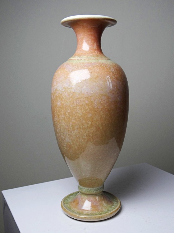 Image 1 of Jarrón balaustre, cerámica, esmalte cristalino, Bernard Guipouy, Atelier du Bol Doré