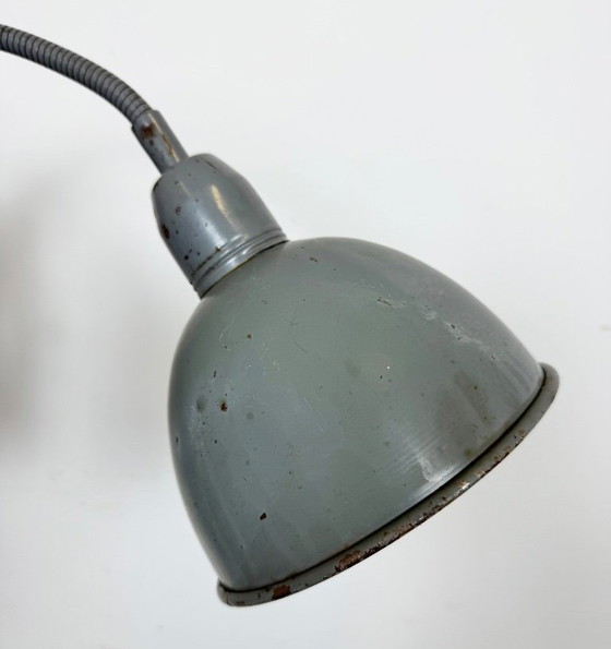 Image 1 of Grijze industriële schaarwandlamp van Elektroinstala, jaren 60