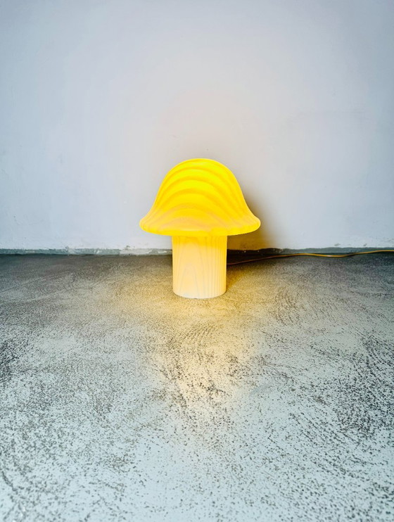 Large Model Glass Mushroom Table Lamp by Peill & Putzler, Germany 1960s (photo 6 of 6)