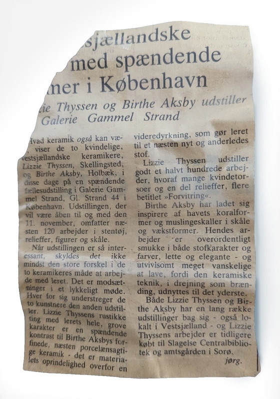 Image 1 of Lichtsculptuur van geglazuurd keramiek door Birthe Aksby, Denemarken, jaren 1970