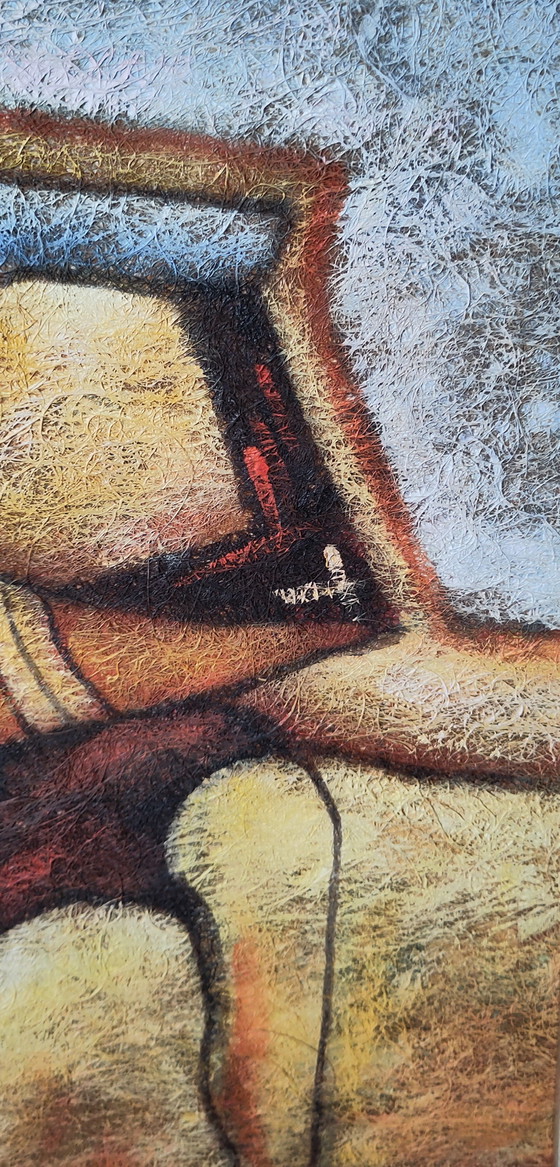 Image 1 of Benjamin Long - acrylschilderij Aztecs