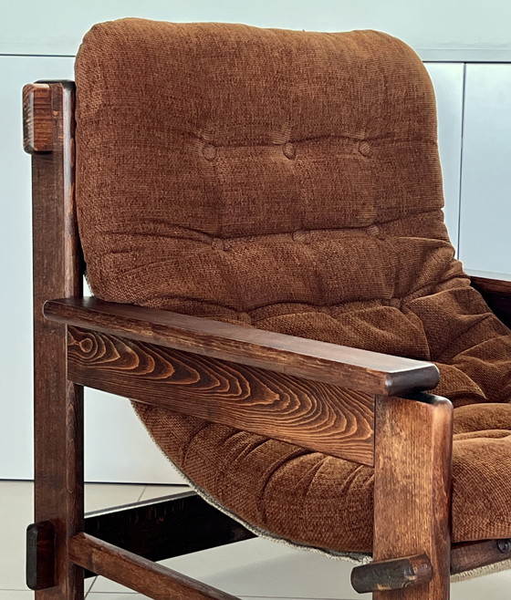 Image 1 of Scandinavian oak armchair, 60s
