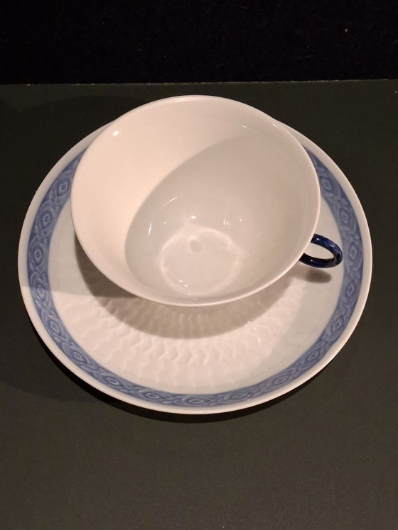 Royal Copenhagen aussi série "Blauwe waaier", Art de la table, Porcelaine, Bleu (photo 7 sur 7)