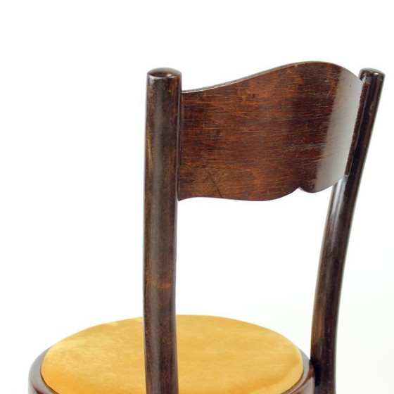 Image 1 of Chaise vintage en bois courbé, design Thonet, Tchécoslovaquie, années 1940