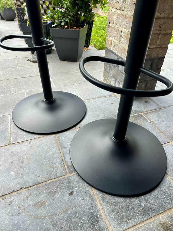 Image 1 of set of industrial bar stools, adjustable
