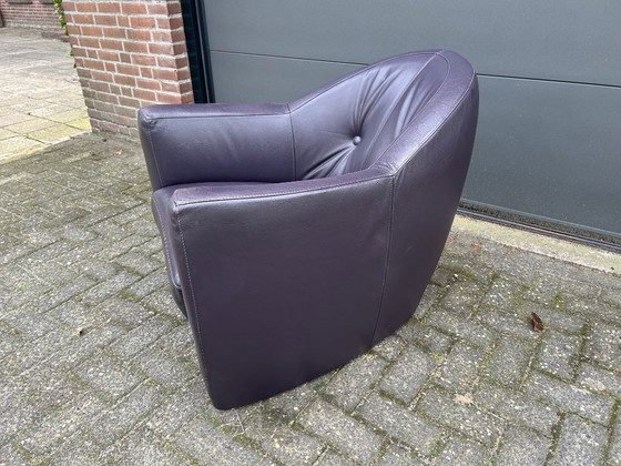 Image 1 of Leolux Carabas Armchair Aubergine leather