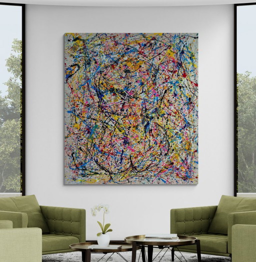 Jovan Srijemac (1962) - Imaginez-la parmi les couleurs