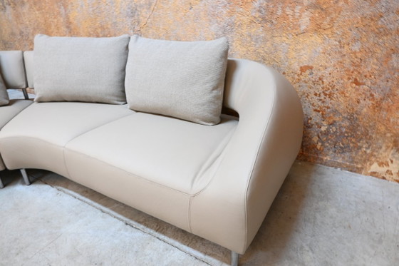 New Upholstered Leather Leolux Vol De Reve Design "Corner Sofa" – Textile (photo 8 of 8)