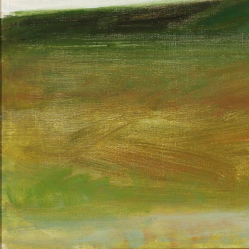 Tableau vintage Paysage par Poul Sørensen, Danemark