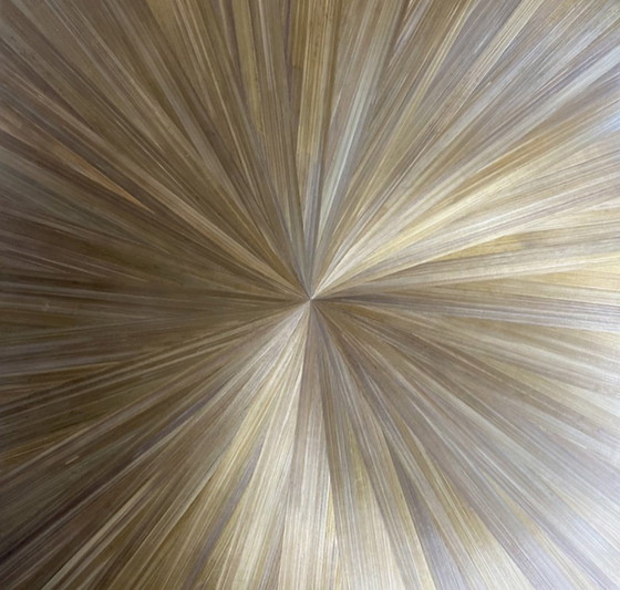 Image 1 of Tavolino da caffè in legno intarsiato Benoît Cazes 2023 - riedizione Art Déco di Jean-Michel Frank