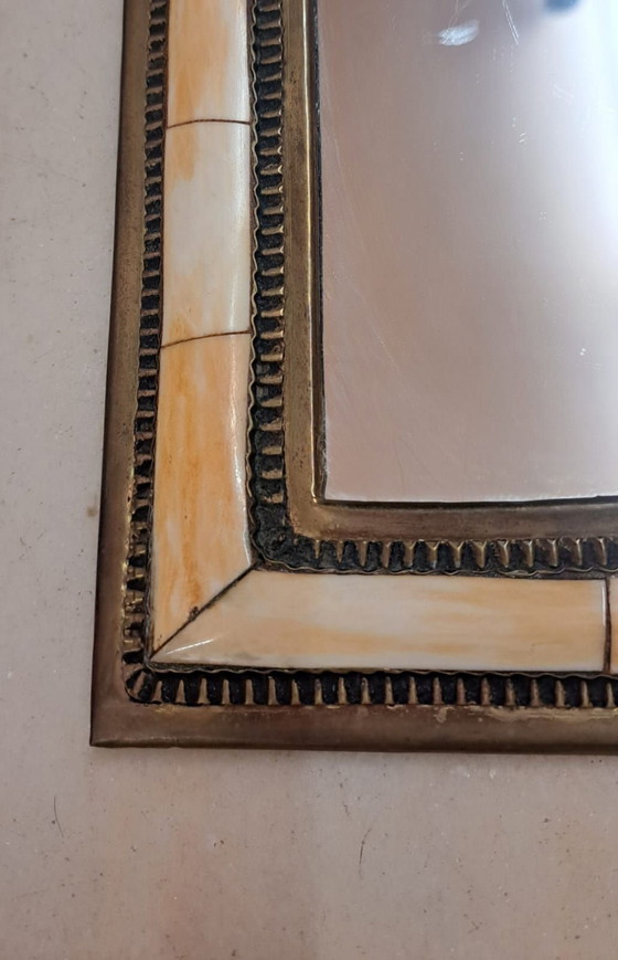 Arabian Mirror, Glass, Stone, Beige (photo 6 of 11)