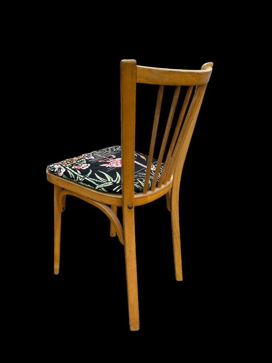 Baumann chair reupholstered with vintage tapestry – Dining chairs, Wood (photo 6 of 9)