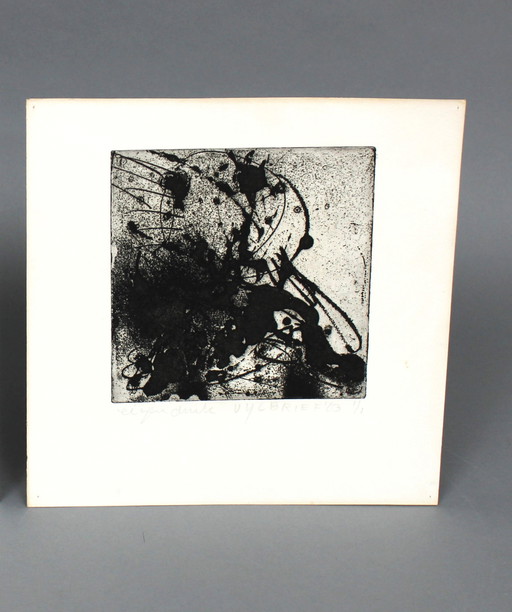 Ernst Vijlbrief (1934-2010) - Etching 1/1 - 1963 - signed