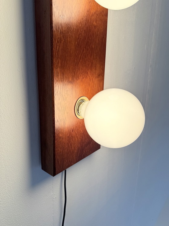 Image 1 of Vintage teak wall lamp, 1970s