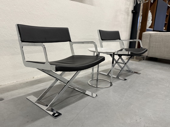 Image 1 of 2 Vibieffe Fauteuils Zwart Leer Maxalto