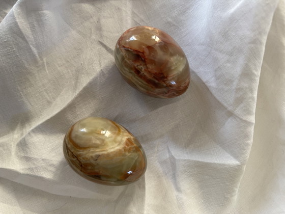 Image 1 of Conjunto de dos huevos de ónix