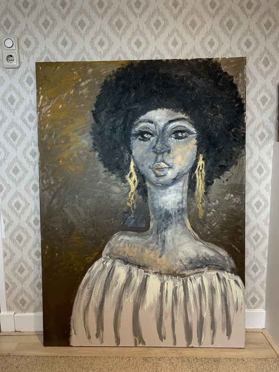 Image 1 of Painting acrylic on canvas 1m x 1.40m