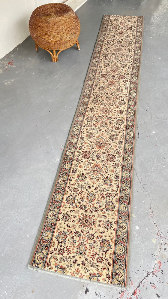 Image 1 of Tapis de couloir Beige Gris-Bleu vintage