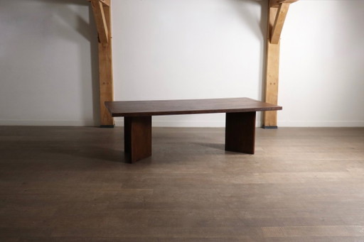Pierre Jeanneret Large Library Table PJ-TAT-08-A, Chandigarh, 1955 – eettafels, Wood, Vintage