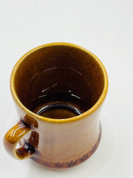 Image 1 of Set 4 Tazzine Espresso Deco Hälsingborg Bari 15/1 Marrone