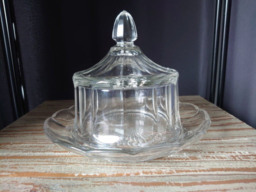 Val Saint Lambert/Luxval Art Deco bell jar