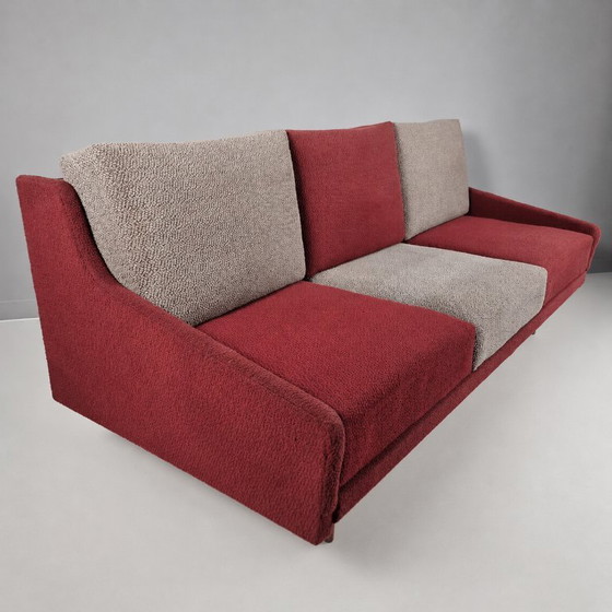 Vintage Fabric Sofa, 1970s – 3-5 seaters, Textile, Wood (photo 7 of 8)