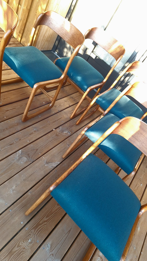 Image 1 of Lot de 6 Chaises Traineau Baumann