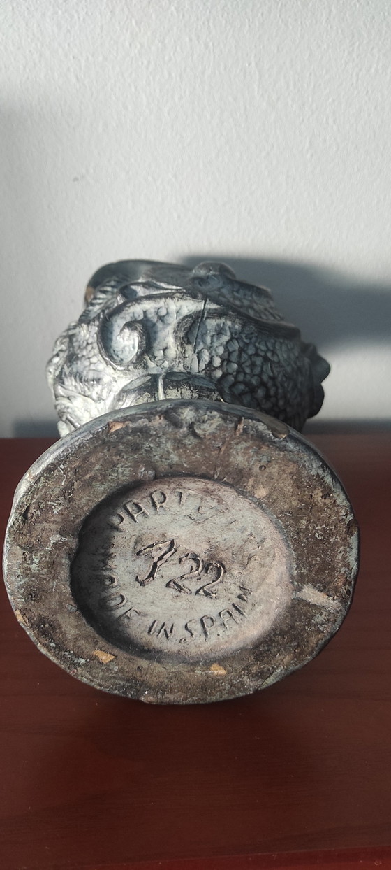 Marked Mid-Century Brutalist Set of Vases – Partenon Spain & Studio Art – Ceramic (photo 14 of 15)