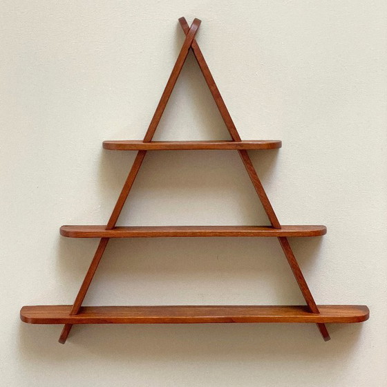 Teak Houten Wandrekje Scandinavisch Mid Century Design Vintage Retro – Wood (photo 14 of 17)