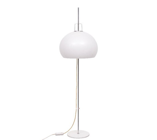 “Lucerna” Floor light in chrome-plated steel by Harvey Guzzini for Meblo 1960s