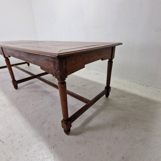 Image 1 of Élégante et très grande table à manger de monastère antique française, XIXe siècle