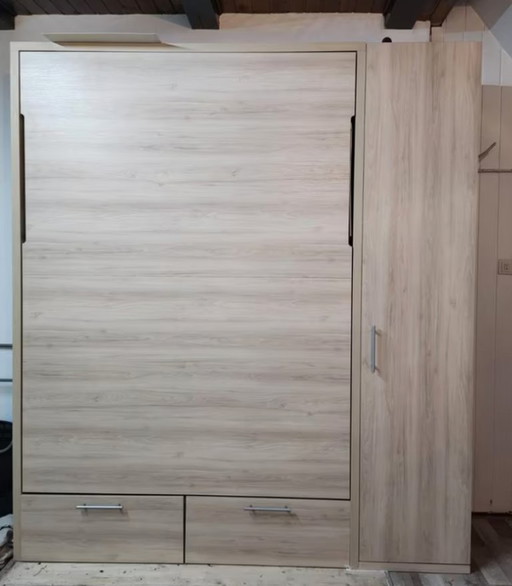 Cama plegable Easyliving 140x200: cama abatible de lujo + mueble auxiliar + colchón (factura)