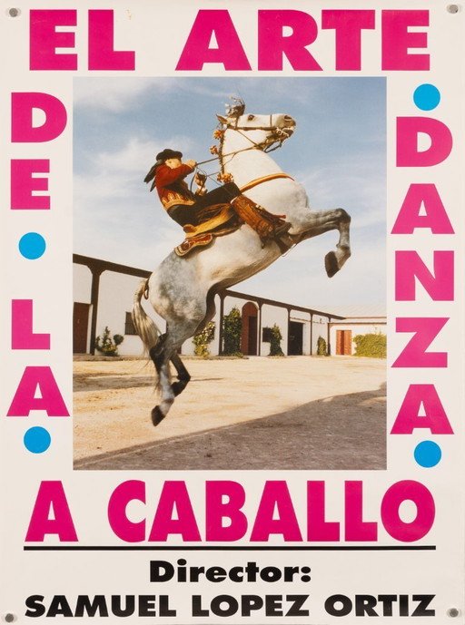 El Arte De La Danza A Caballo – jaren 80 – Originele vintage evenementposter – Paardensport – 70x52 cm
