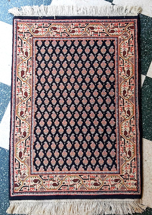 Tapis persan en laine noué à la main Mir, tapis oriental vintage