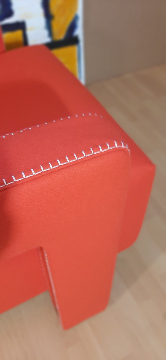 Image 1 of Cassina 2 Poltrona 637 Utrecht Nuova Mai Usata Lampo Rosso Lana 13L