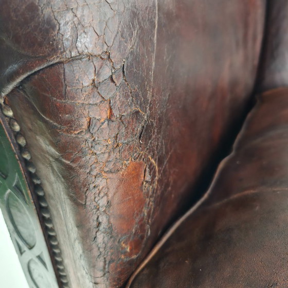 Image 1 of Panca da club Camelback in stile country dei primi del XX secolo