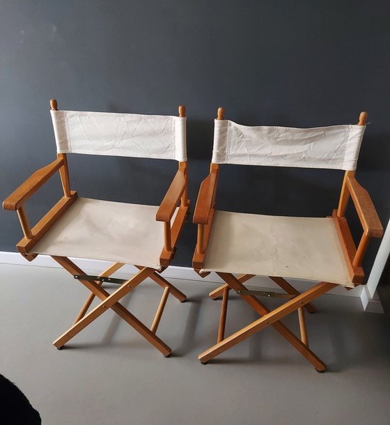 Image 1 of 2 Stuks Vintage Regiseursstoelen Jaren 70