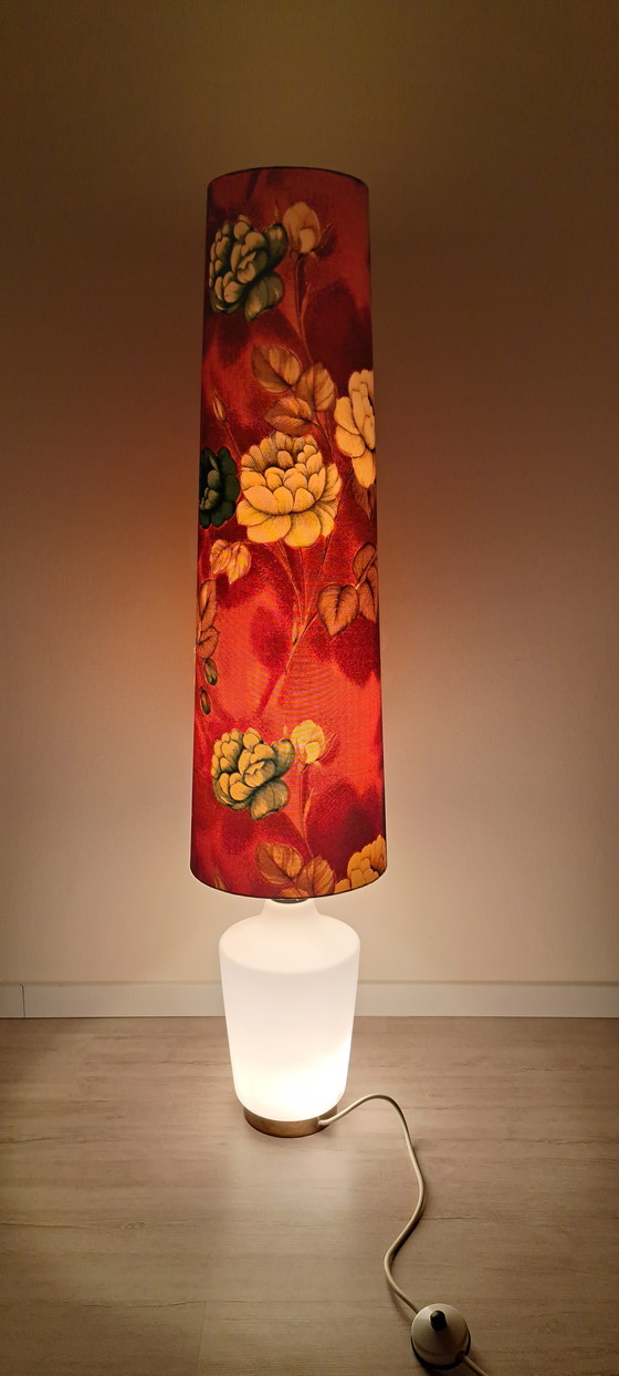 Image 1 of 🔴⚪️ Original DORIA Floor Lamp – 60s/70s – Large, rare, excellent condition