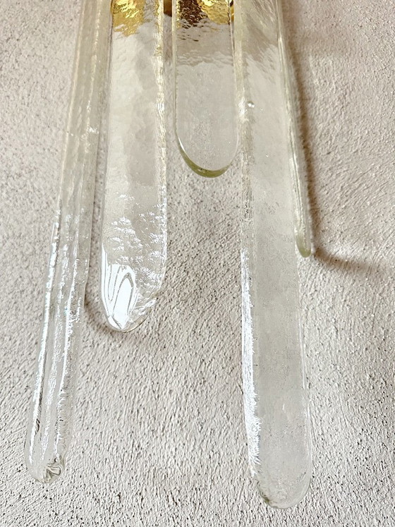 Vintage large Mazegga wall light Nason, Mazzega, Brass, Murano Glass, Gold (photo 14 of 15)
